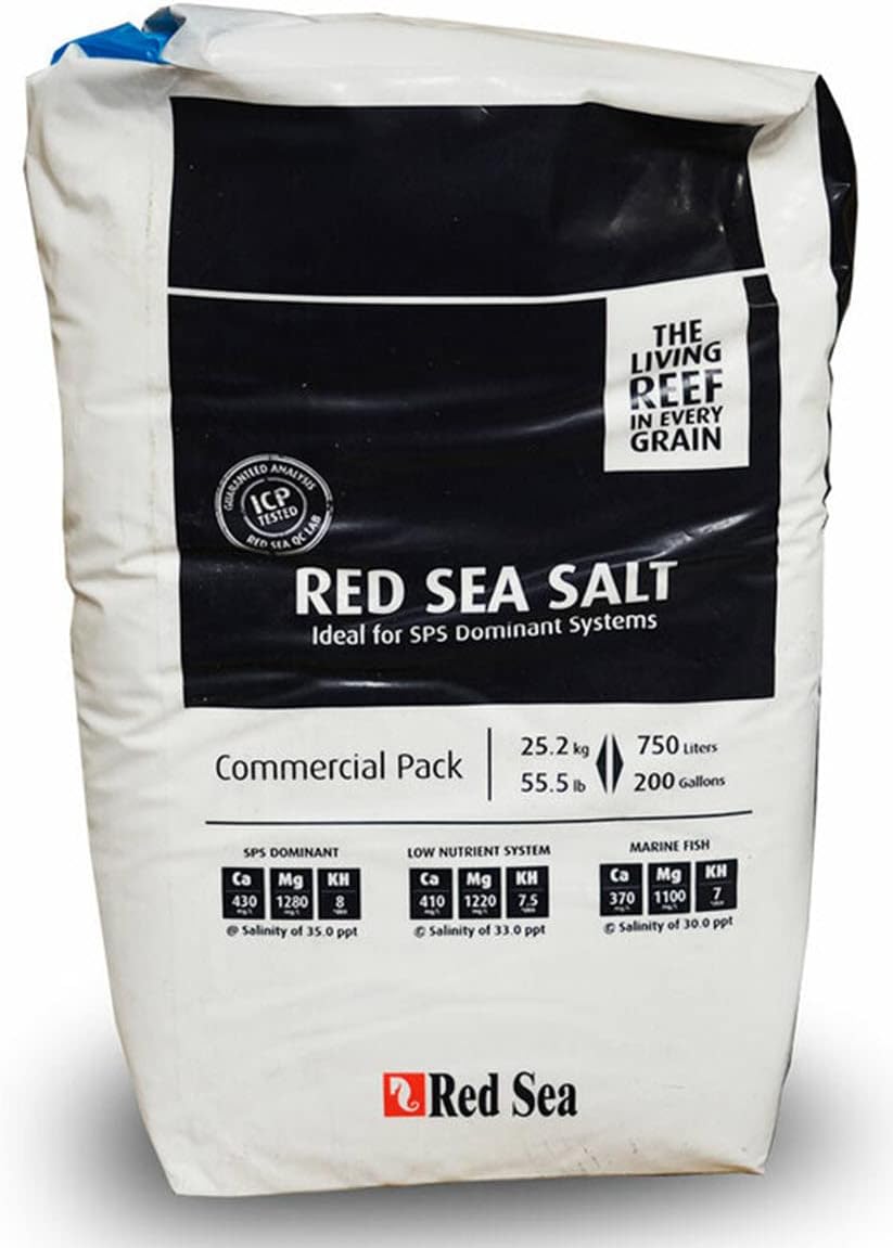 Red Sea Fish Pharm ARE11072 Coral Reef Marine Salt for Aquarium, 200-Gallon