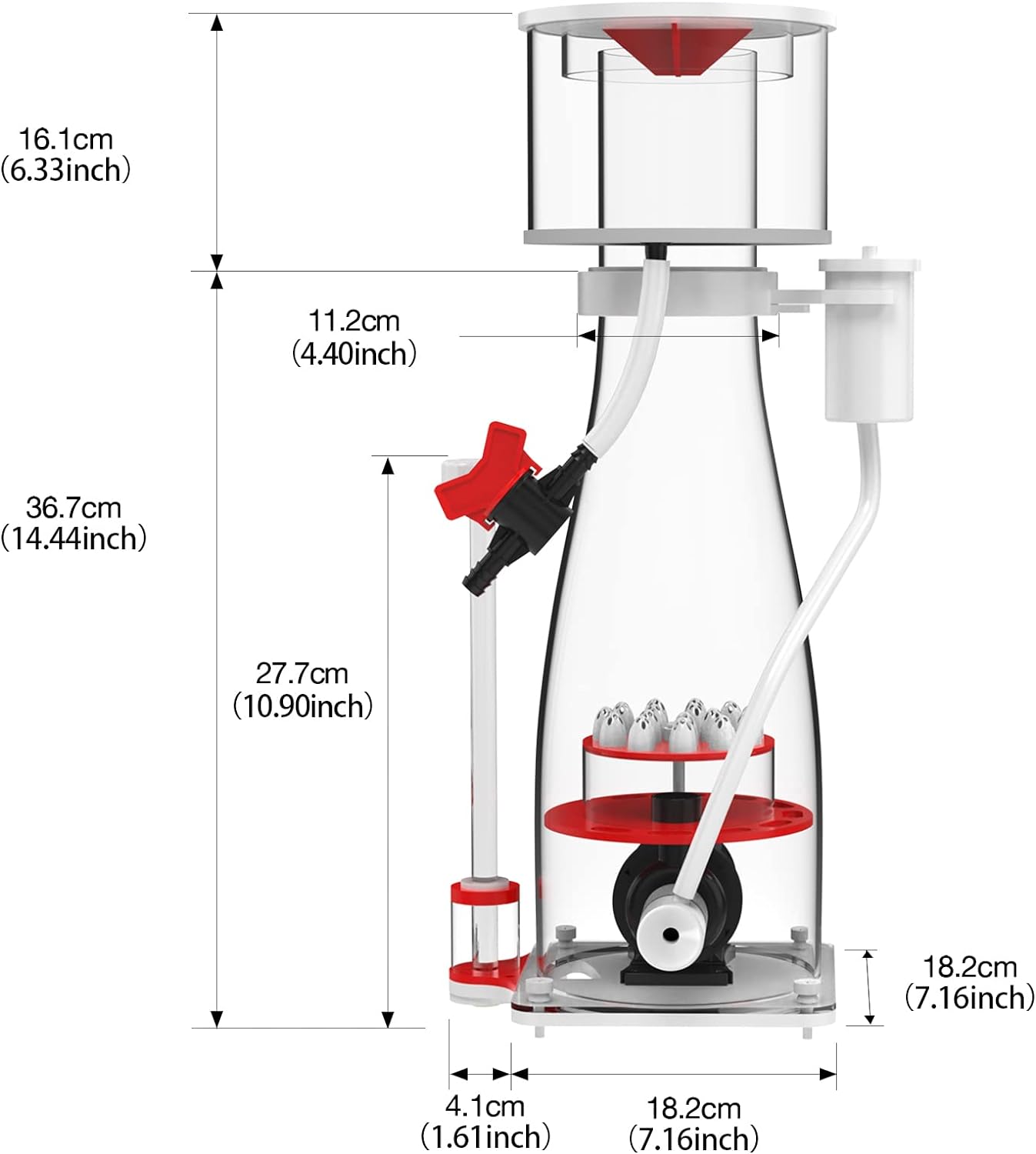 Aquarium In-Sump DC Protein Skimmer 135-185Gal