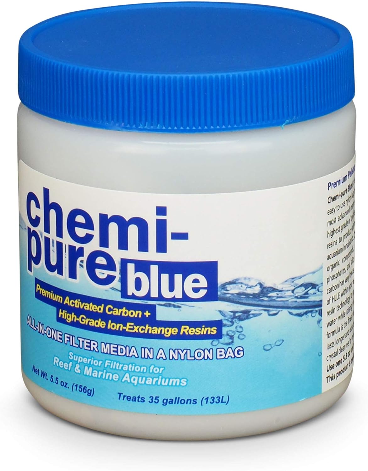 Chemi-Pure Aquarium Filtration Media, 5.5-Ounce, Blue