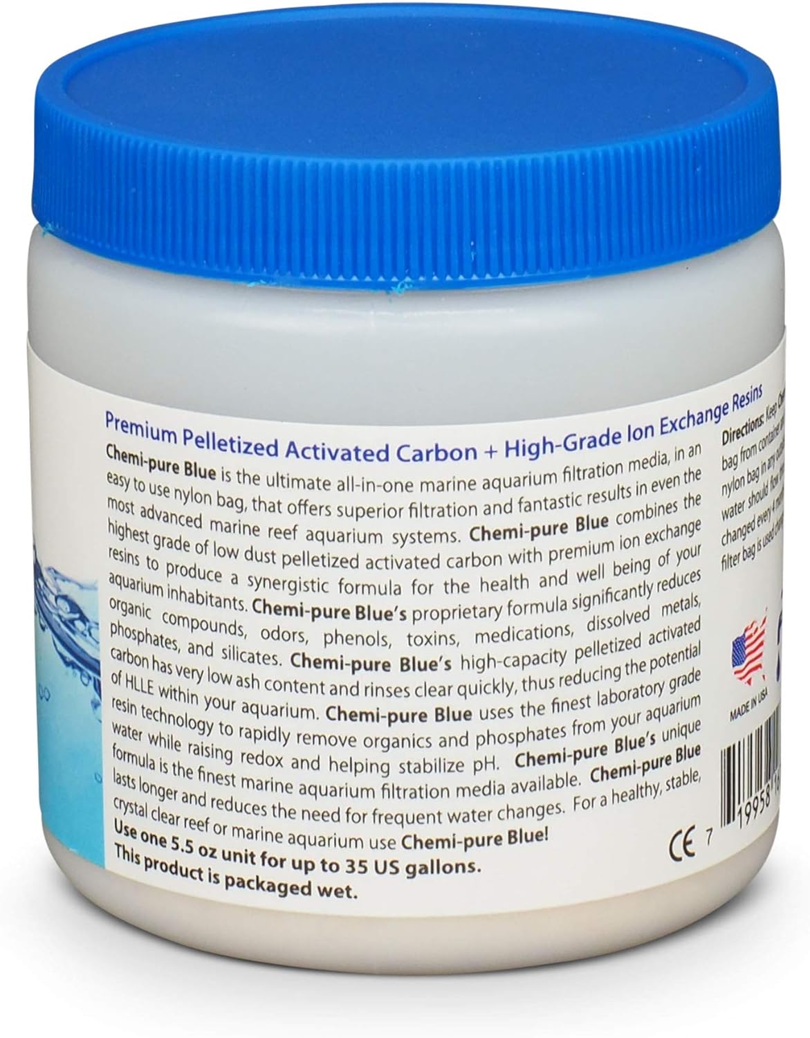 Chemi-Pure Aquarium Filtration Media, 5.5-Ounce, Blue