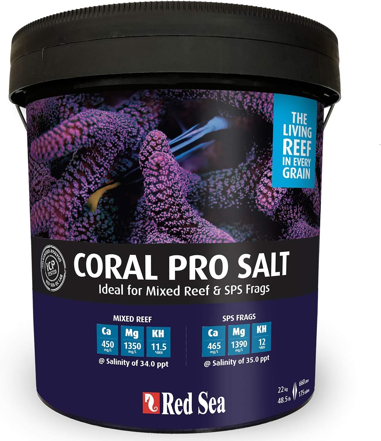 Fish Pharm ARE11230 Coral Pro Marine Salt for Aquarium, 175-Gallon