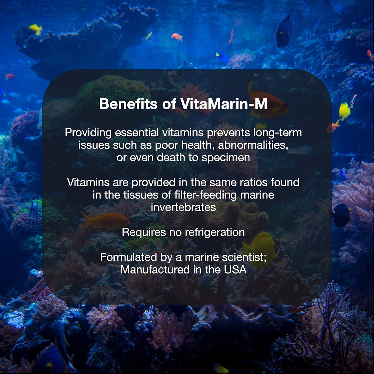 Vitamarin M - Liquid Multivitamin Supplement for Marine Fish Aquariums,500-Ml