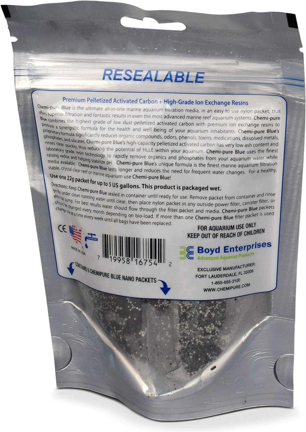 Boyd Chemi-Pure Blue Nano Aquarium (5 Pack)
