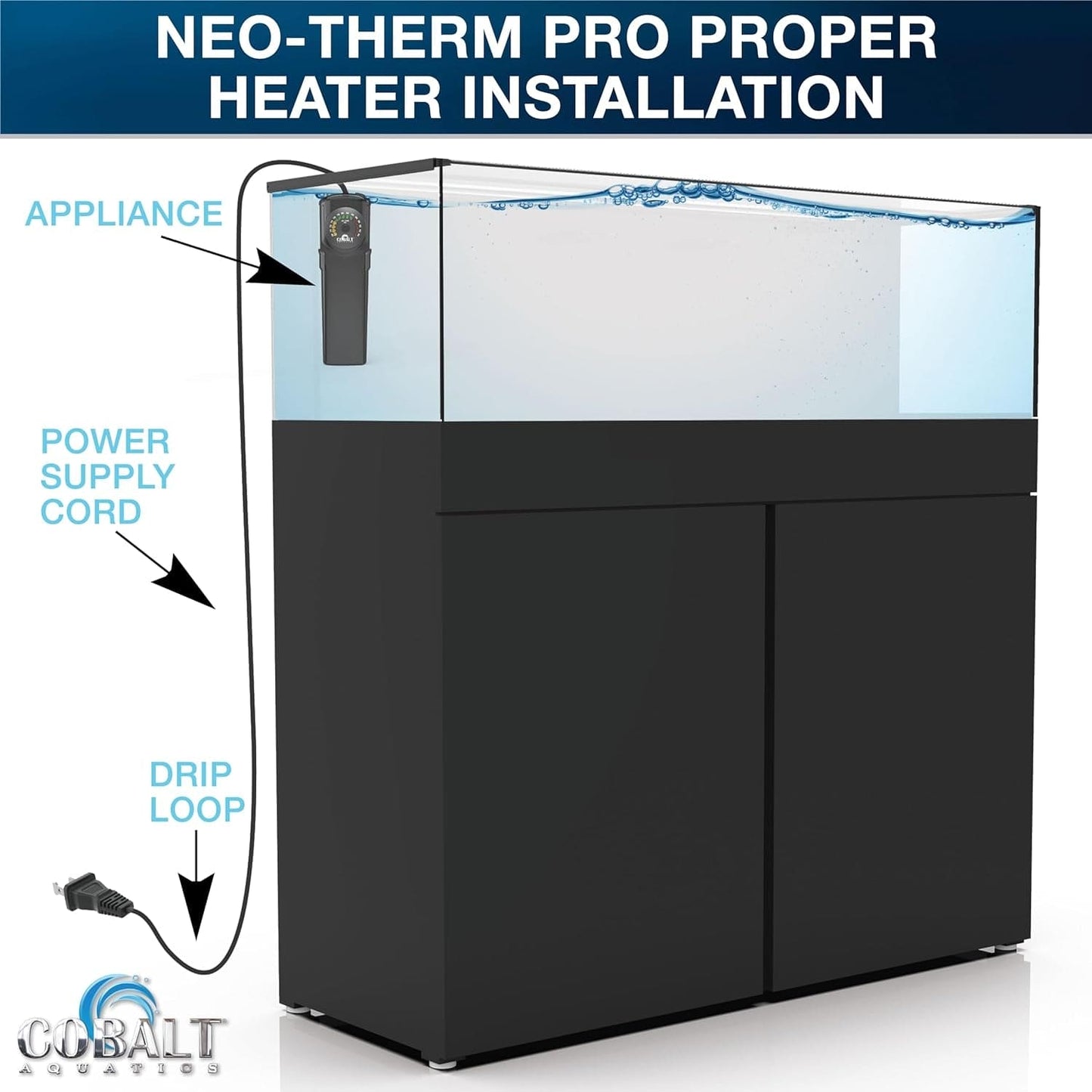 Neo-Therm Pro Aquarium Heater, Made in Poland, Fish Tank Heater for Freshwater or Saltwater Tanks, Turtle Tank Heater, Submersible, Auto Shutoff, Temperature Controller Thermostat 100W