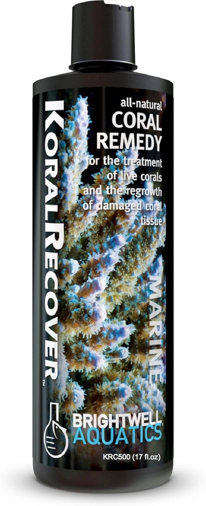 Koral Recover - Coral Remedy for Treatment of Live Corals & Regrowth of Damaged Coral Tissue, 500Ml, 500-ML (KRC500)