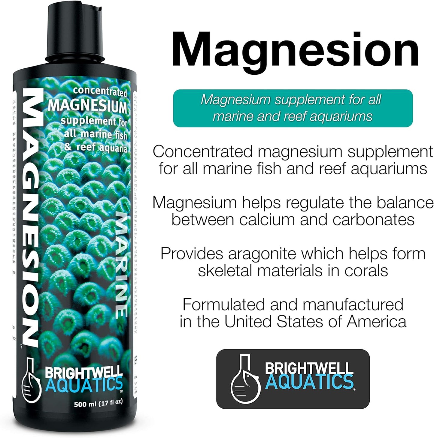 Magnesion - Concentrated Magnesium Supplement for Reef and Marine Aquariums
