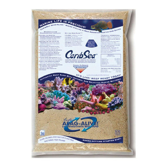 Caribsea Arag-Alive Special Grade Reef Sand, 20-Pound