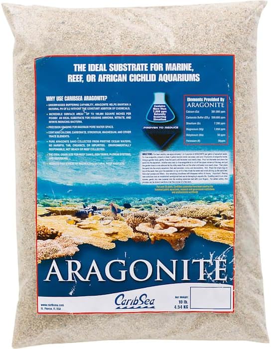 Aragonite Aquarium Sand, 10 Lbs., Tan