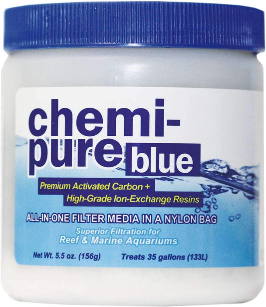 Chemi-Pure Aquarium Filtration Media, 5.5-Ounce, Blue