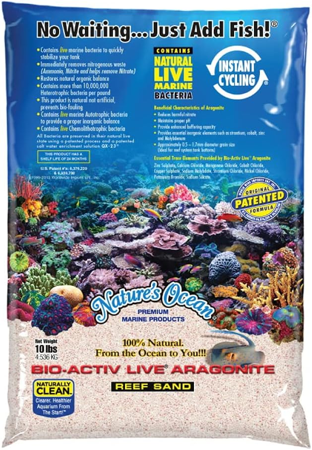 Bio-Activ Live Aragonite Reef Sand 20 Lb.