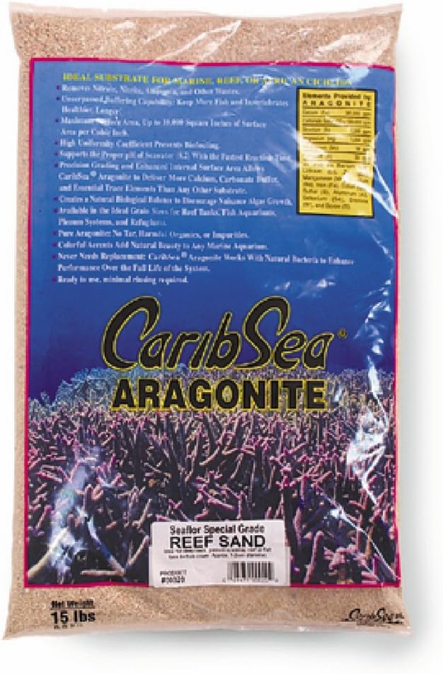 ACS00020 Aragonite Reef Sand for Aquarium, 15-Pound