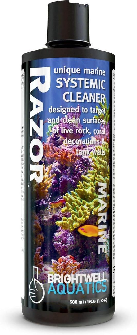 Razor Marine - Unique Systemic Cleaner for Marine Aquariums, 500 Ml