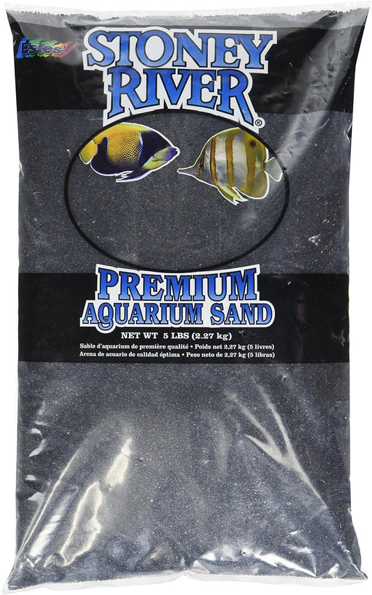 Gravel Products AES06606 Este Marine Sand Black for Aquarium, 5-Pound