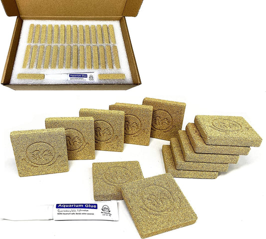 Ceramic Coral Frag Tiles 30Pcs for SPS LPS Softy Frag Plugs Frag Rack ( 30Pcs )